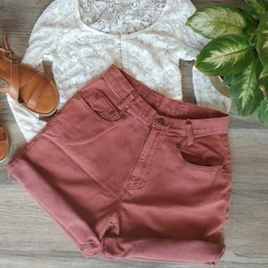 80s - 90s vintage high waisted denim shorts
